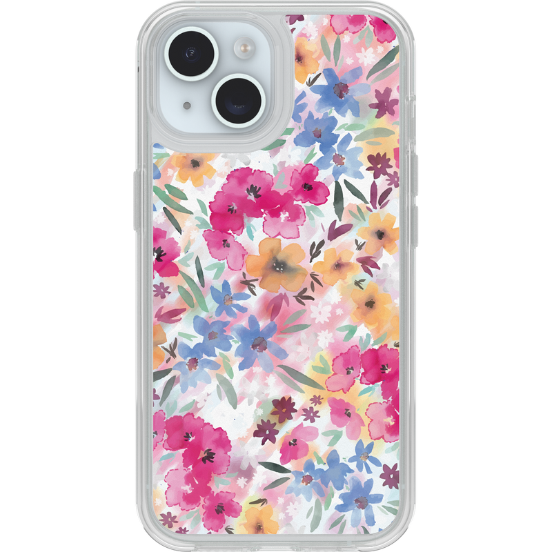 product image 1 - Coque iPhone 16e/15/14/13 Symmetry Series Clear pour MagSafe Confetti of Blossoms