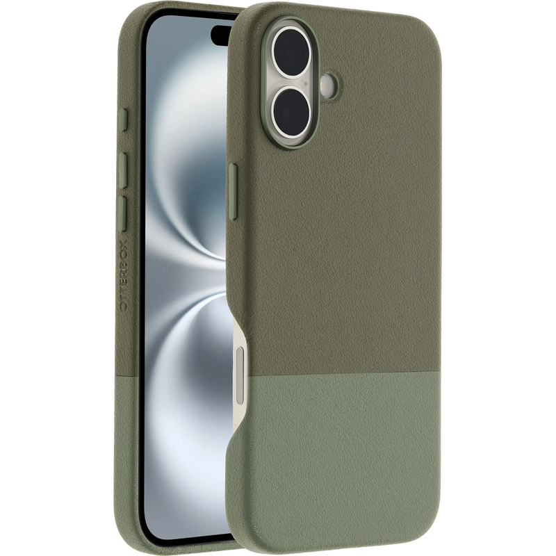 product image 1 - iPhone 16 Plus Custodia Statement Series Cactus Leather per MagSafe