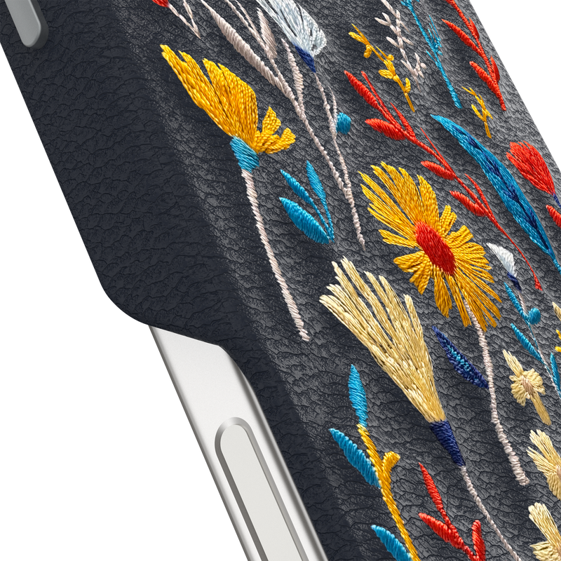 product image 3 - Coque iPhone 16 Pro Max Symmetry Series Cactus Leather Embroidery