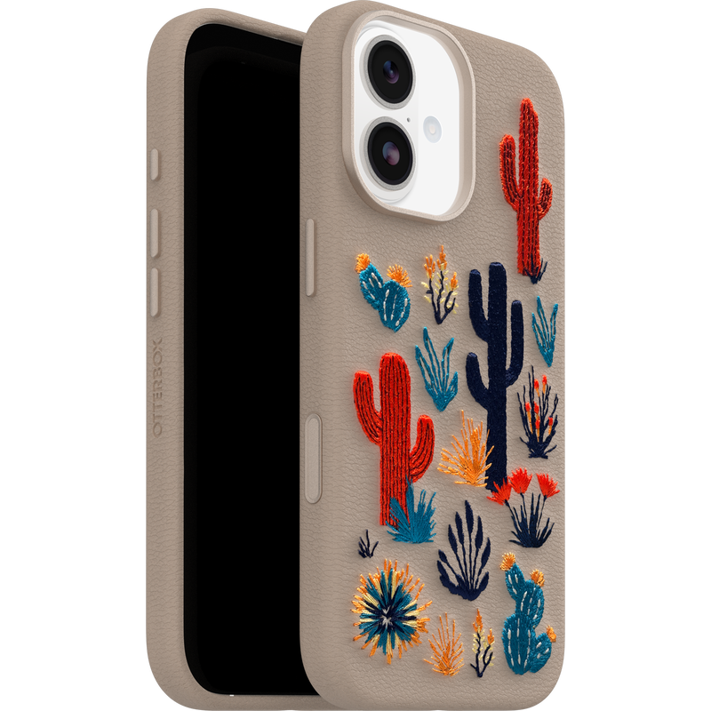 product image 4 - Coque iPhone 17 Symmetry Series Cactus Leather Embroidery