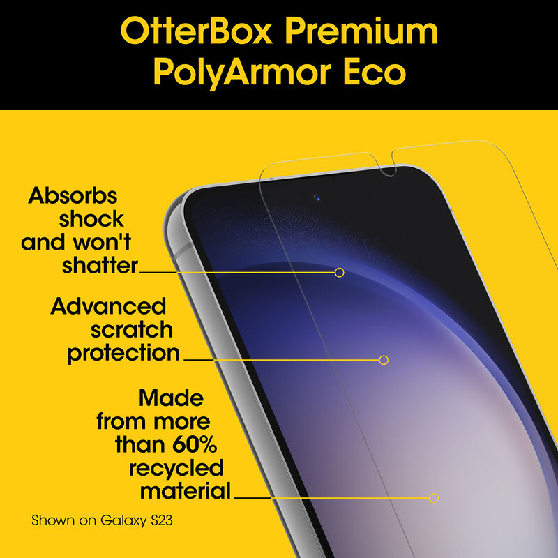 product image 4 - Galaxy S24 Ultra Protector de Pantalla PolyArmor Premium Eco Series