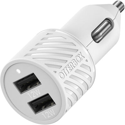 Dubbel port USB-A-billaddare 24W- Premium