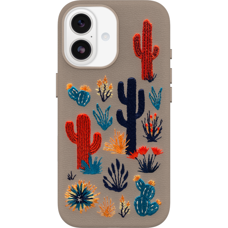 product image 1 - Coque iPhone 17 Symmetry Series Cactus Leather Embroidery