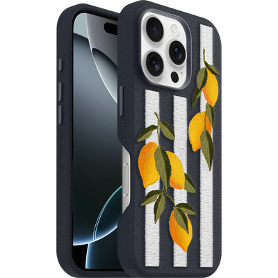 iPhone 16 Pro Skal | Symmetry Series Cactus Leather Embroidery