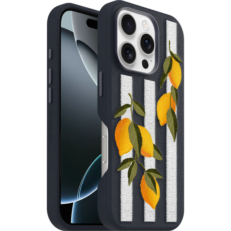 product image 1 - iPhone 16 Pro Skal Symmetry Series Cactus Leather Embroidery
