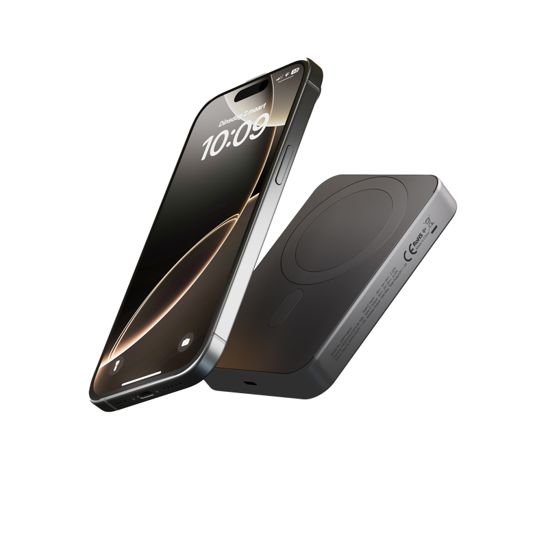 product image 1 - Zens Qi2 Powerbank Slim Aluminium Powerbank Qi2 10k mAh