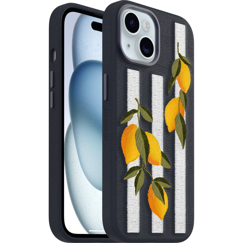 product image 1 - iPhone 16e and iPhone 15 Case Symmetry Series Cactus Leather Embroidery
