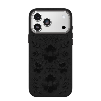 iPhone 17 Pro Max Hoesje | Symmetry Series Cactus Leather Embroidery