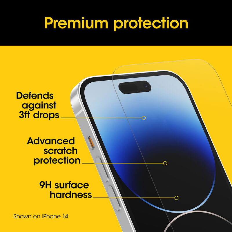product image 4 - Protecteur d'écran iPhone 15 Pro Max Premium Glass Antimicrobien