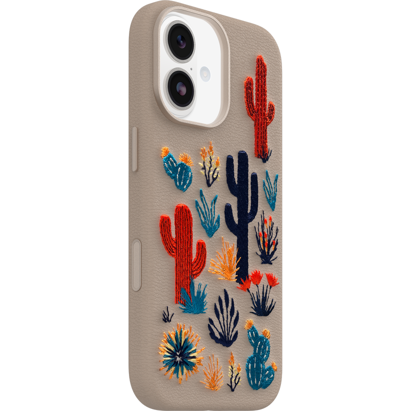 product image 2 - Coque iPhone 17 Symmetry Series Cactus Leather Embroidery