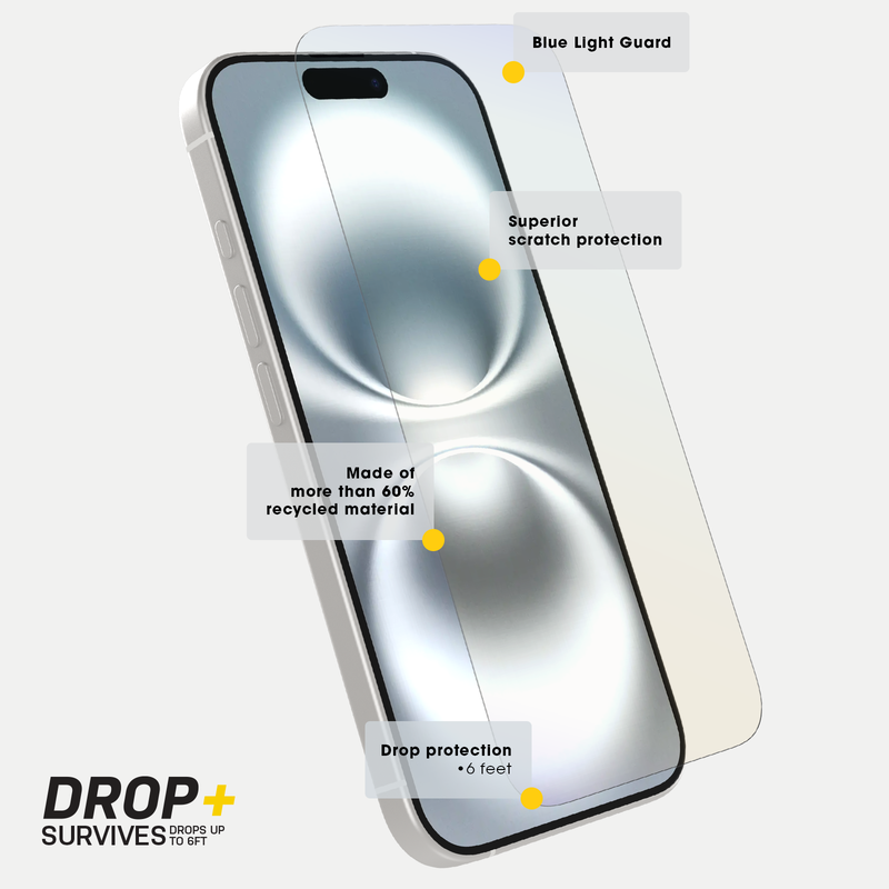 product image 3 - iPhone 16 Pro Protector de Pantalla Premium Pro Glass Blue Light Guard