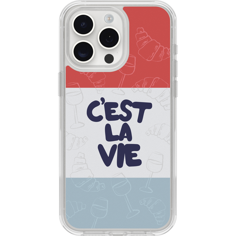 product image 1 - iPhone 15 Pro Max Funda Symmetry Series Clear Colección Paris