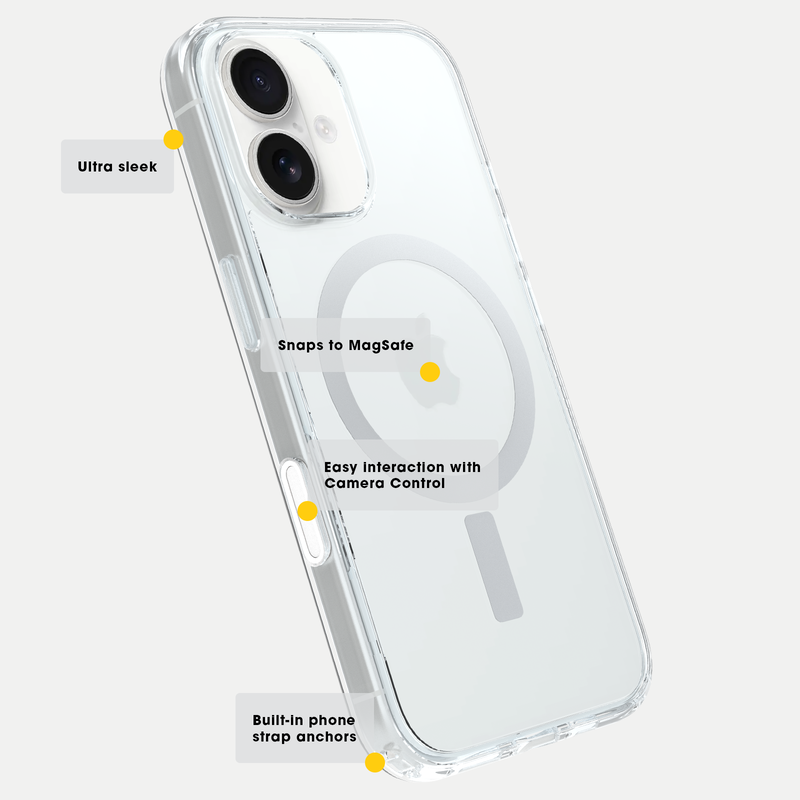 product image 5 - iPhone 16 Pro Max Funda Symmetry Series Clear para MagSafe con Camera Control