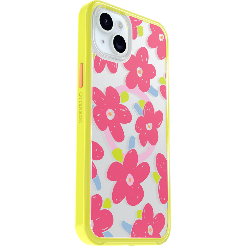 product image 3 - iPhone 14 Plus y iPhone 15 Plus Funda Symmetry Series Clear para MagSafe Fluttering Flora