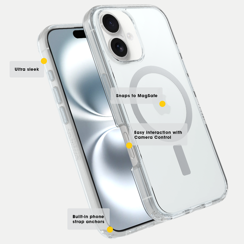 product image 2 - Coque iPhone 16 Symmetry Series Clear pour MagSafe Gabrielle Neil Collection