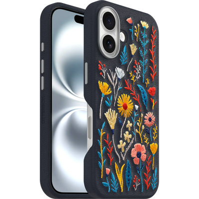 Coque iPhone 16 | Symmetry Series Cactus Leather Embroidery