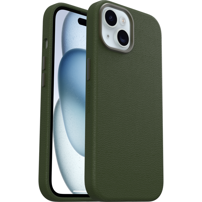 product image 1 - Coque iPhone 15 Symmetry Series Cactus Leather pour MagSafe