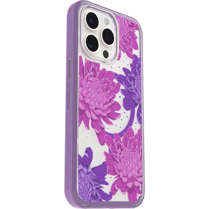 product image 3 - iPhone 15 Pro Max Funda Symmetry Series Clear para MagSafe Fluttering Flora