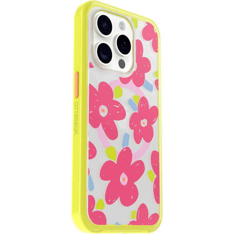 product image 3 - iPhone 15 Pro Funda Symmetry Series Clear para MagSafe Fluttering Flora