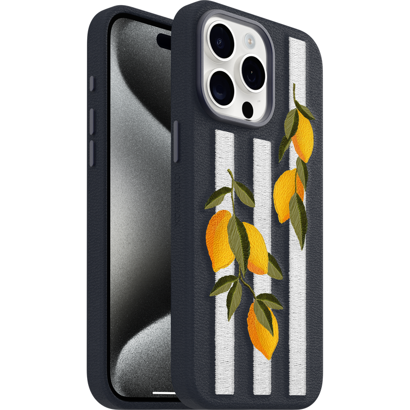 product image 1 - iPhone 15 Pro Max Case Symmetry Series Cactus Leather Embroidery
