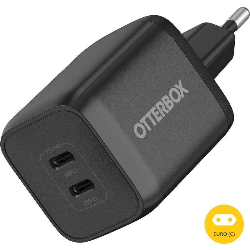 product image 1 - USB-C Dual Port 65W Wall Charger Fast Charge | Standard